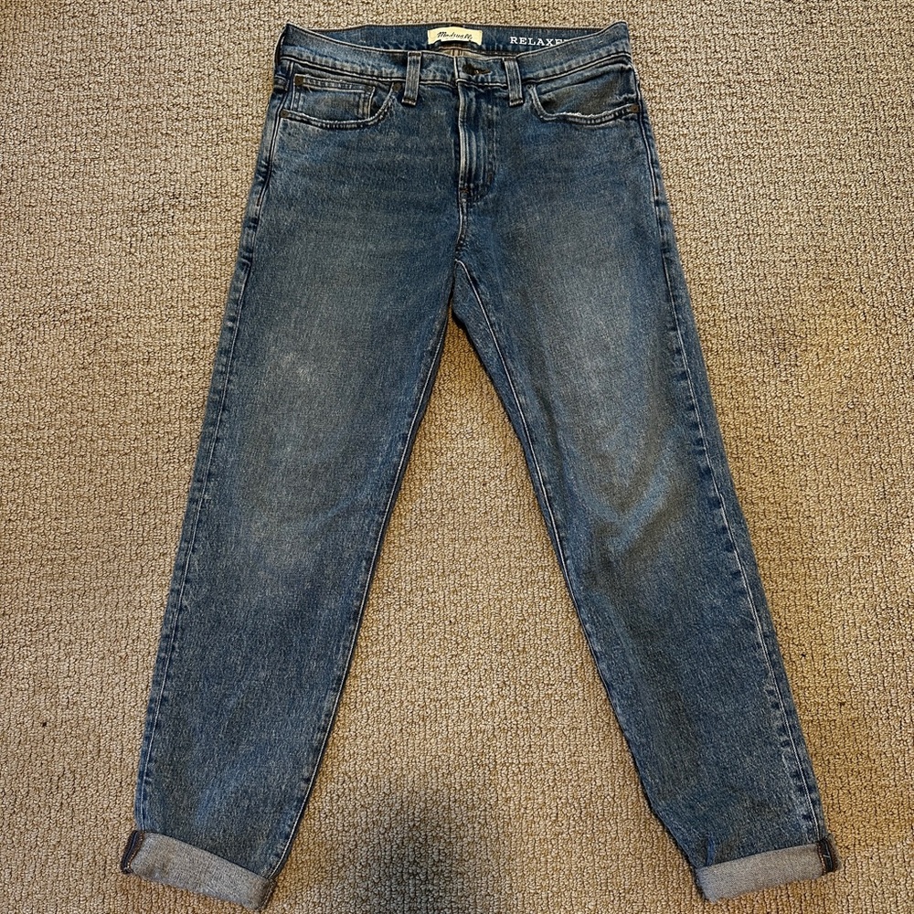 Madewell Men’s Relax Taper mid Wash denim
